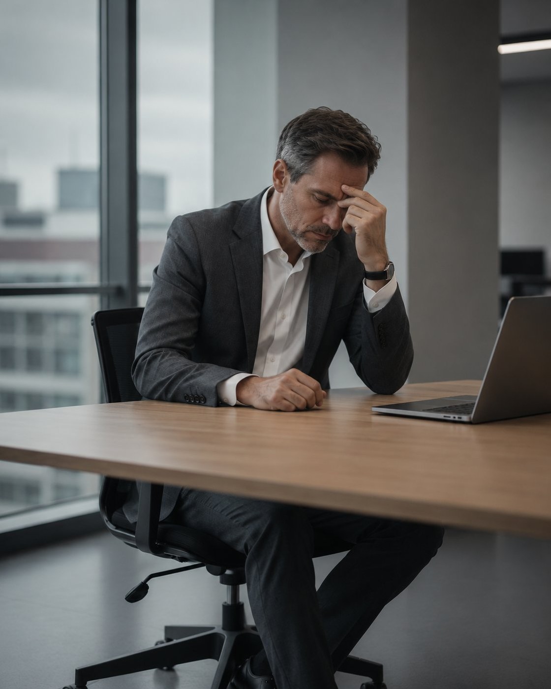 Unternehmer am Schreibtisch